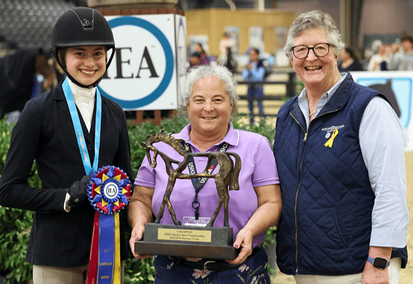 Ellie Welte with IHSA Trophy-1