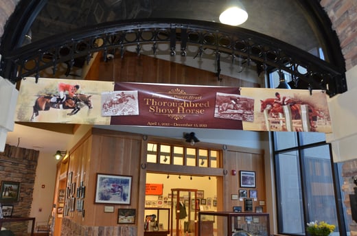 TB banner and Wheeler Museum entrance