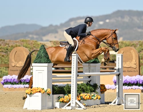 Winner of the Gladstone Cup Equitation Classic West Madison Nadolenco on the Best Equitation Horse Coeur De Lion 2